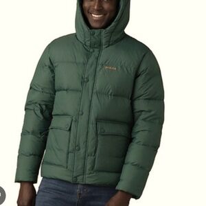 Prana Men's Sz XXL Whitney Portal Down Puffer Jacket Hood Green Gorpcore Hiking